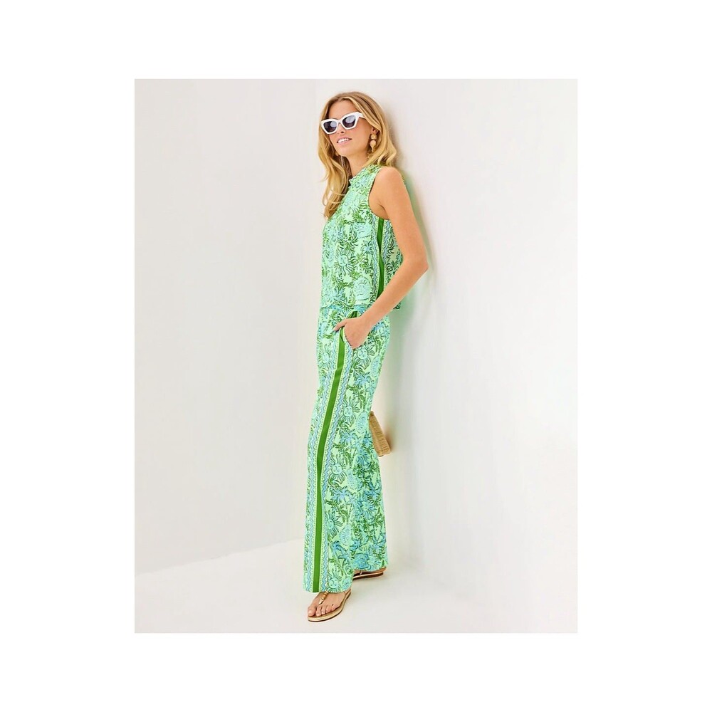 Lilly Pulitzer Bal Harbour Palazzo Pants & Anya Top Catchin Rays Cool Mint Set
